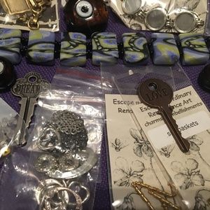 Sale! Stocking Stuffer Delight- Jewelry, Charms, Glass Evil Eyes, Lu-Keys+++